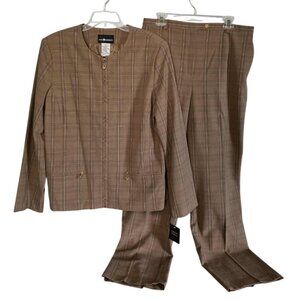 Beautiful & Classic Sag Harbor 2 Piece Pants Suit 16 Tall